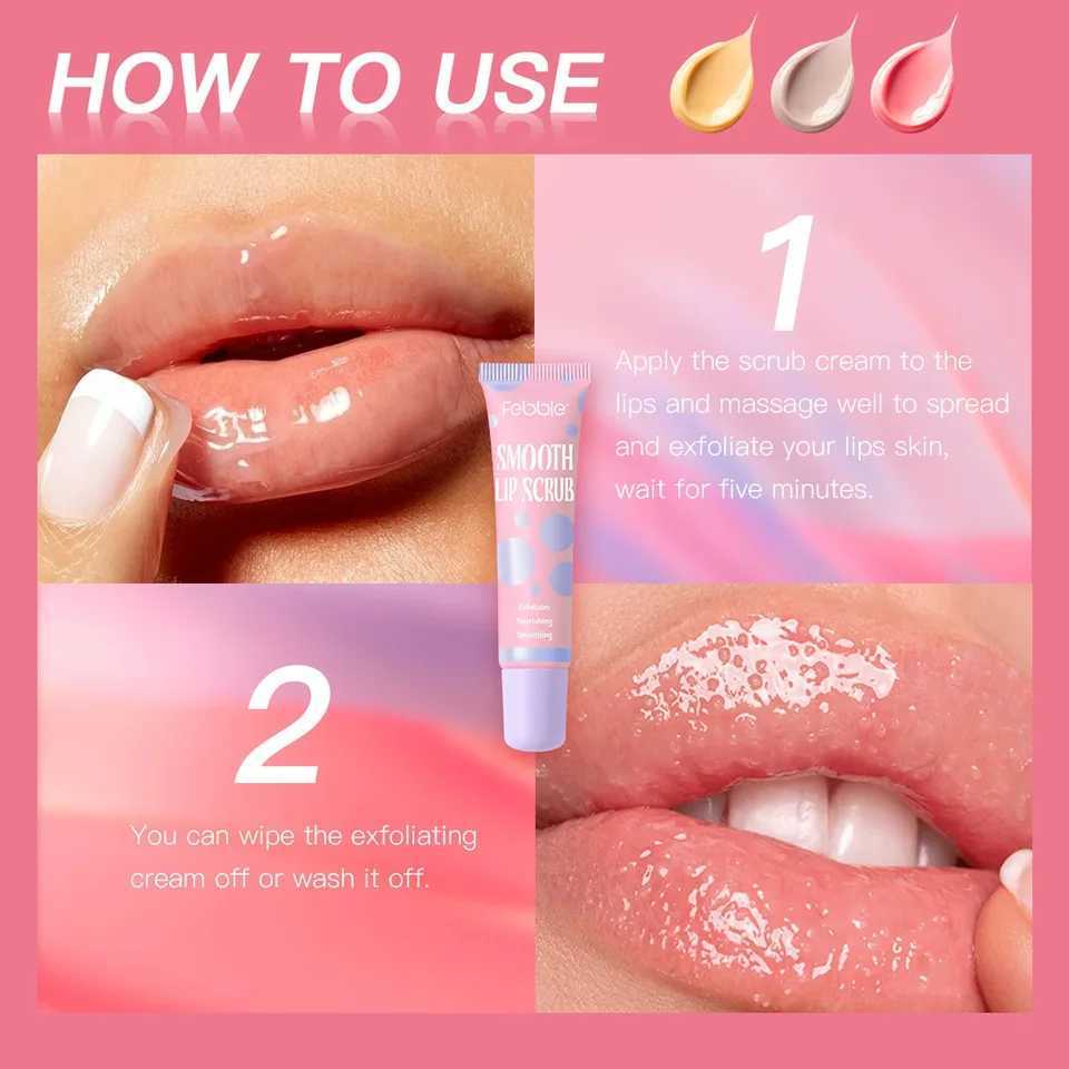 Moisturizing Lip Scrub Hydrating Brightens Dark Lips Removes Dead Skin Cells for Soft Smooth Kissing Lip Care TreatmentXJ250807