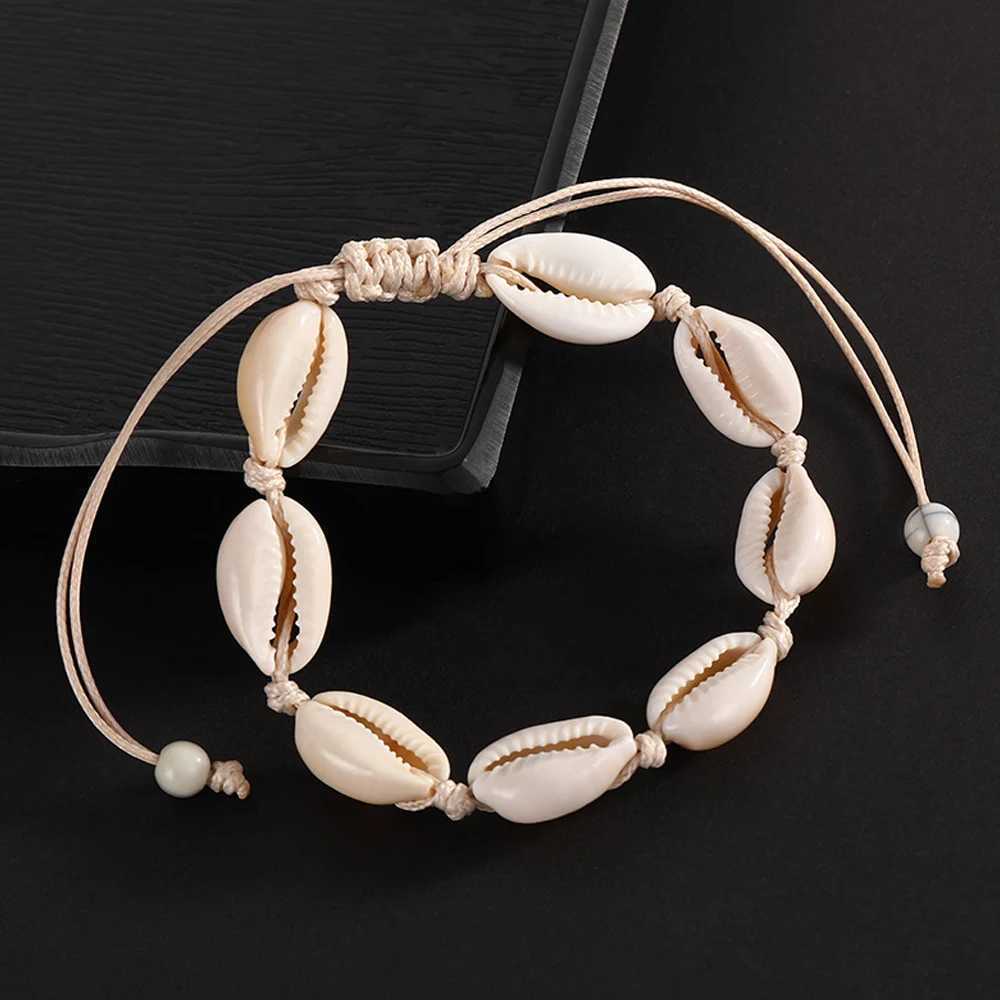 Seashell Anklets Womens Rope Braided Beach Resort Bohemian Style Accessories Ornaments Y250805