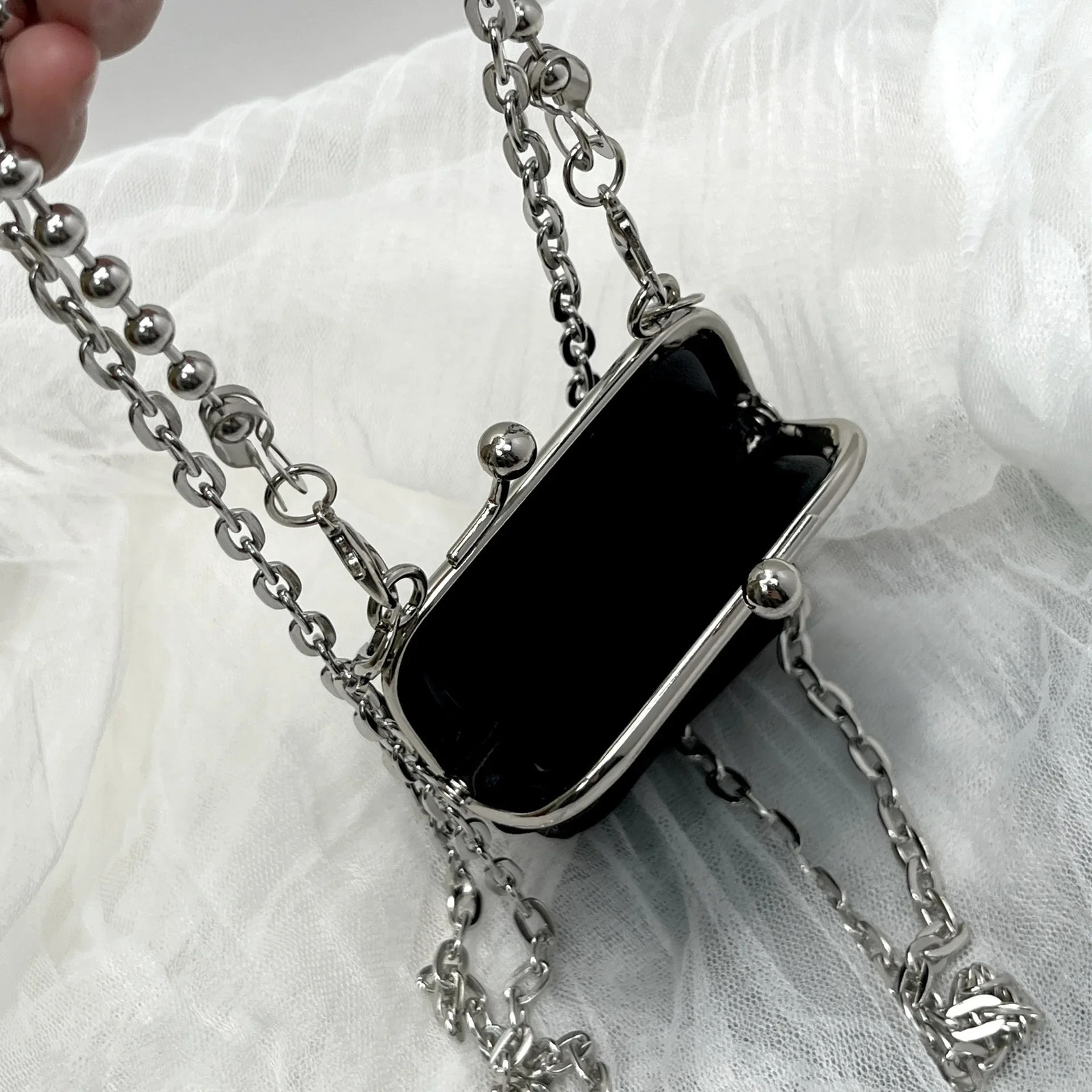 Clip on Coin Purse for Women High-quality Denim Shoulder Bag Fashionable Lipstick Mini Crossbody Bag 250805