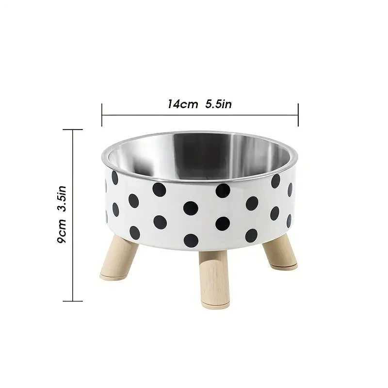Elevated Cats Feeder Bowl Anti-choking Raised Cat Food Water Bowl With Stand Pet Feeding Drinking Supplies Small and Midium Dogs Y250806
