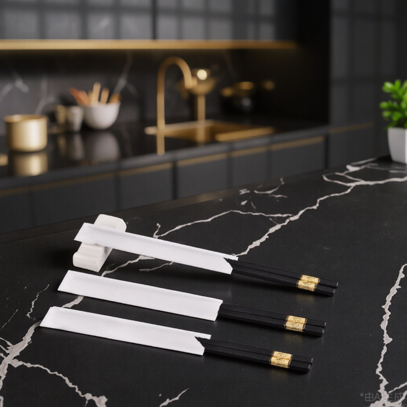 Eco-Friendly Natural Kraft Paper Chopstick sleeves - Perfect for Restaurants and Homes