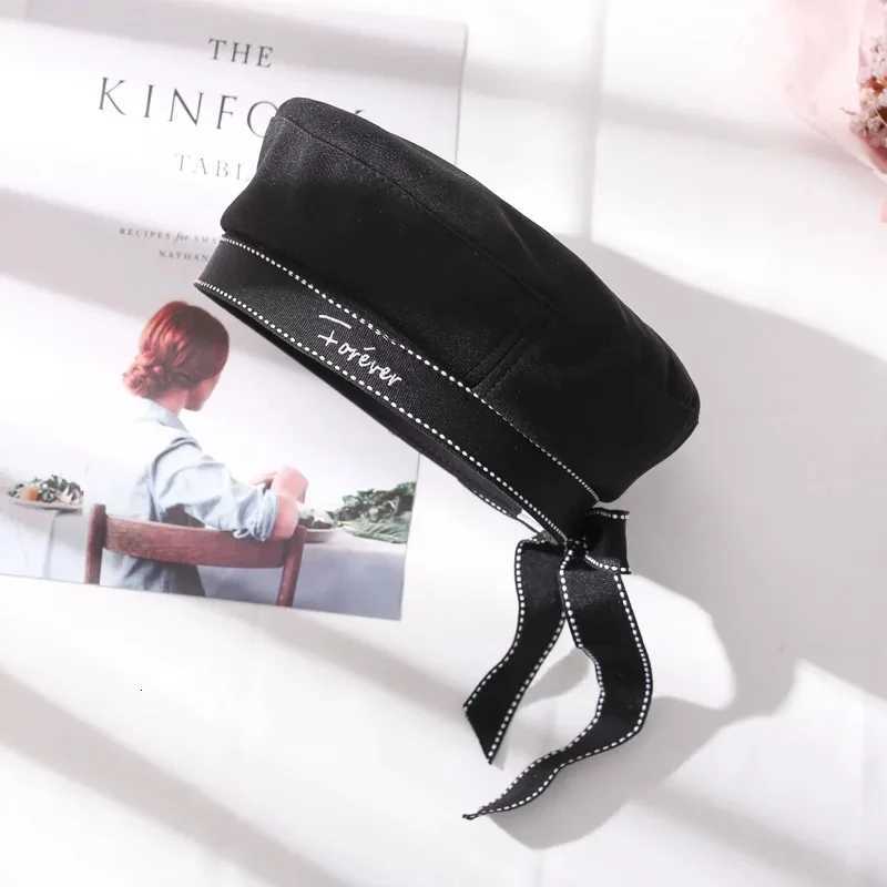 Japanese School Style Cute Beret Summer Lightweight Sailor Hat Black White Preppy Uniform C Kaii Fashion Accessory XJ250807