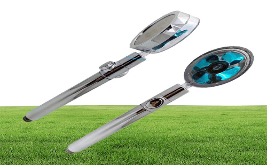2022 Shower Head Water Saving Flow 360 Degree Rotation With Small Fan Abs Rain High Pressure Nozzle Bathroom Accessories5086452