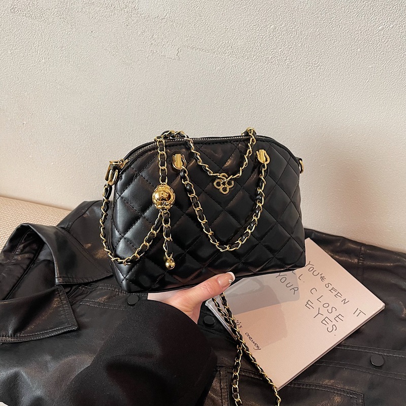 Texture Designer Bag 2025 Spring Edition Diamond Chain Stylish Luxury Bag Fashion Versatile Single Shoulder Crossbody Women's Bag Light Luxury Sm