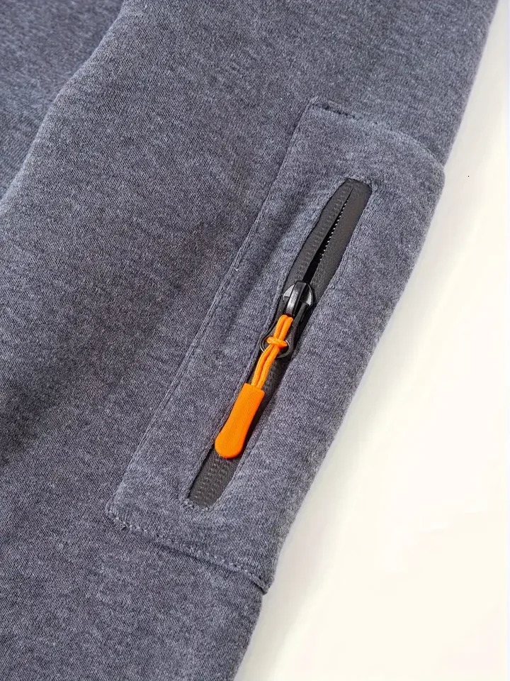 Mens Casual Sports Sweatshirts with Full Cardigan Zipper n Can Be Worn Casually on Climbing and Running MultiZipper Des 250807