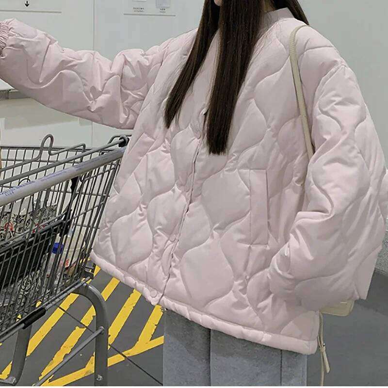 Designer Clothing 2025 HELIAR Thicken Warm Lambswool Solid Button Long Sleeve Office Cotton-Padded Jacket Women Casual Parkas Fall Winter