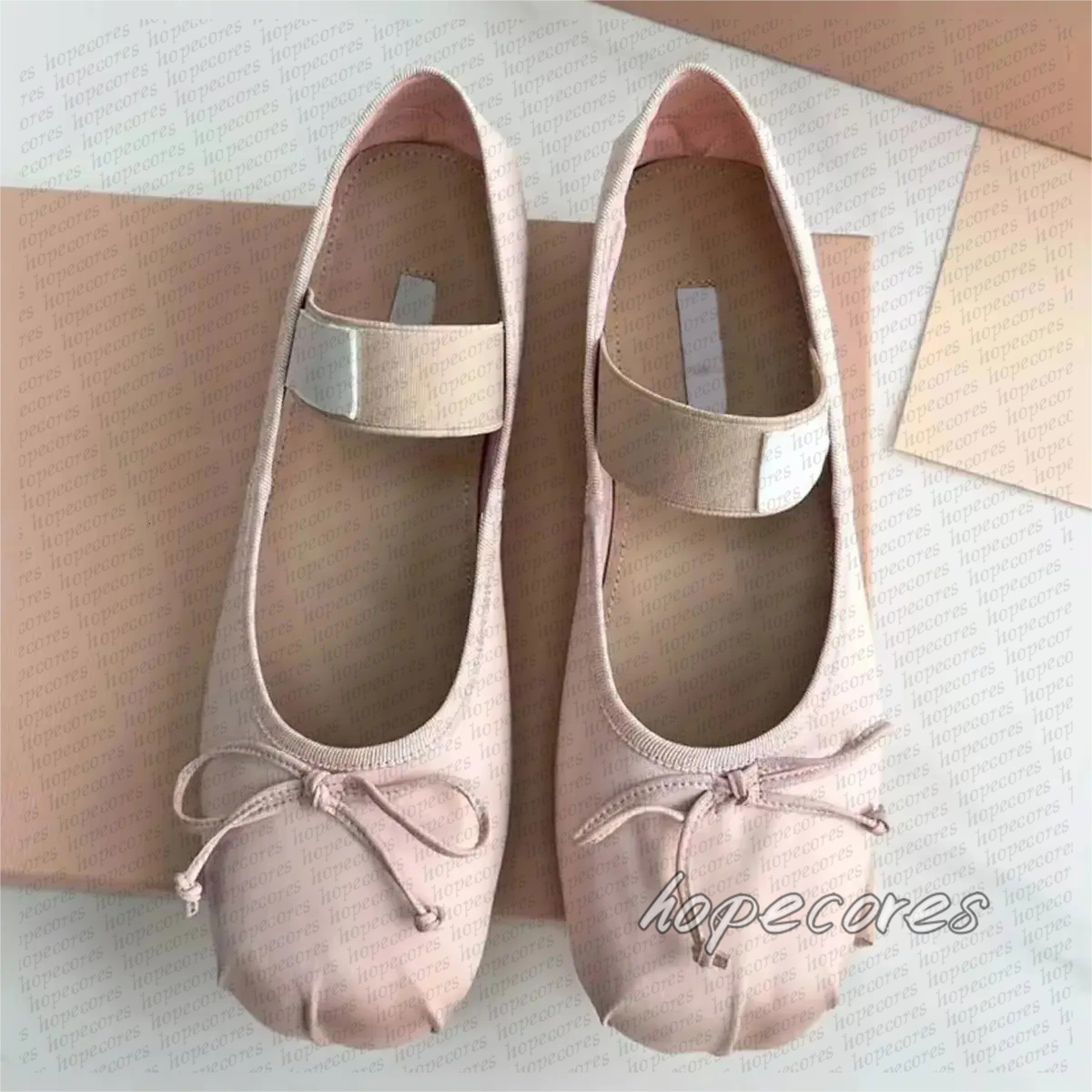 LUXURY Paris Ballet Fashion Designer Professional Dance Shoes Satin ballerinas Bowknot Shallow Mouth Single Shoe flat sandals for women