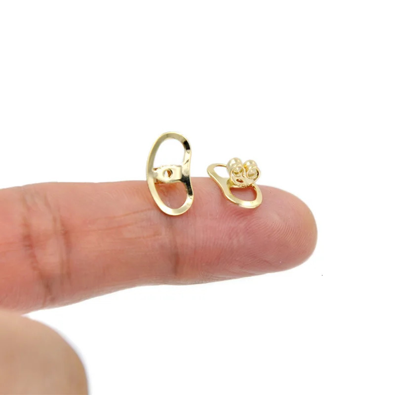4Pcs Big Earring Lifters Metal Stoppers Backings Pierced Safety Ear Back Fastener For Jewelry Making Accessories Finding 250804
