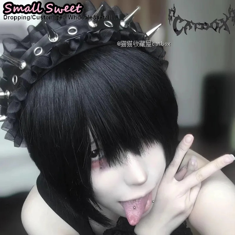 Women Steampunk Spike Cosplay PU Leather Headband Gothic Y2k Girl Leather Buckle Hair band Rock Headband Punk Hair Hoop Headband 250730