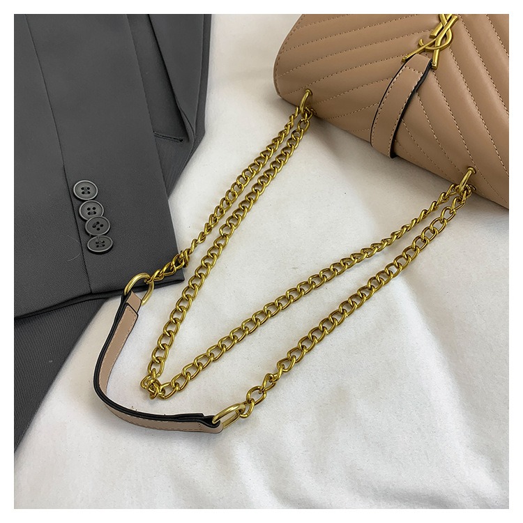 Designer fashion tote Bag Crossbody Shoulder Bag Luxury Bag Ladies Purse New Tide Fashion Chain Wide Strap Hundred Texture Small Square Bag beautiful 