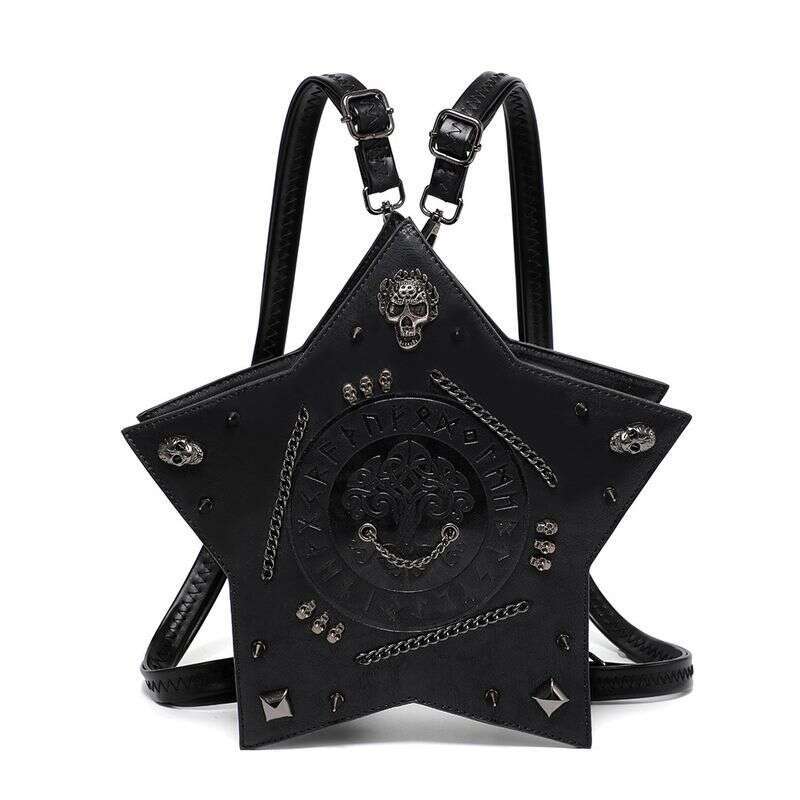 2024 New Female Goth Niche Women's Backpack Skull Head Single Shoulder Diagonal Cross Bag