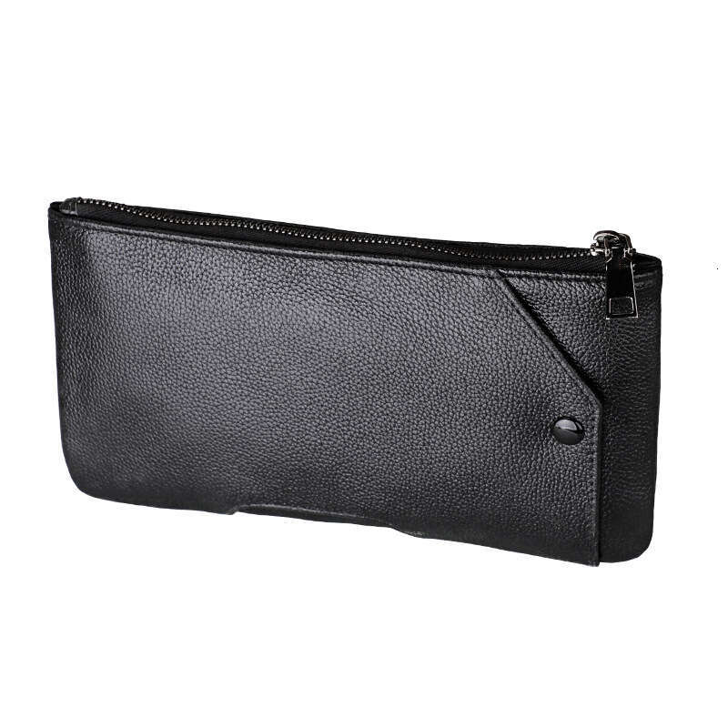 2018 Creative Women's Zero Wallet Zipper Handbag Ultra Thin Plain Leather Phone Bag