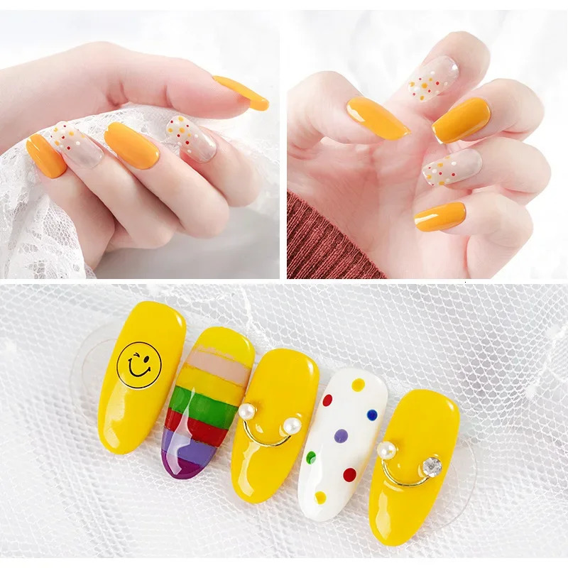 RHJB Nail Point Drill Pen Wooden Pen Bar Stirring Nail Polish Draw Five Petals Flower Polka Dot Double Head Stainless Bar Pen 250805