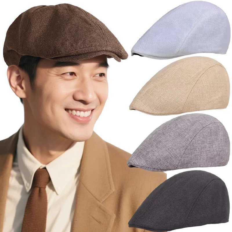 New Fashion Casual Cotton Berets for Women Men Solid Color Retro Autumn Winter Forward C Windproof Versatile Hats Decoration XJ250807