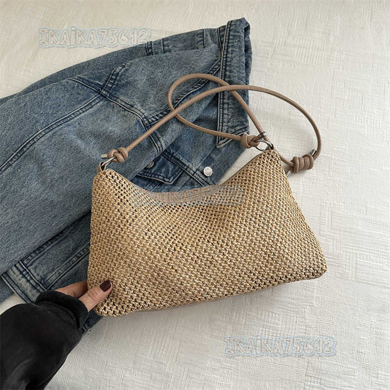 Weaving Fashion Knotted Shoulder Strap Small Bag for Women 2024 Spring New Versatile Crossbody Bag Dumpling Bag H250806