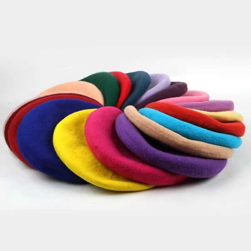 2023 New Can Color Womens Wool Beret Warm in Autumn and Winter Elegant Womens All Autumn Hat Beret XJ250807