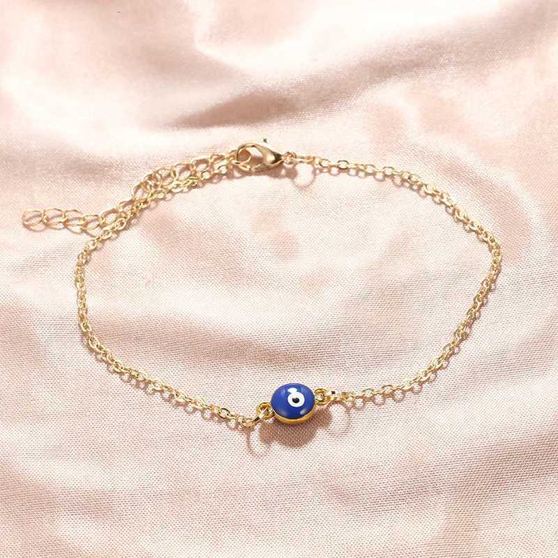 Bohemian Turkish Evil Eyes Anklets For Women Lucky Blue Evil Eyes Pendant Ankle s Summer Ocean Beach Jewelry Accessories Y250805