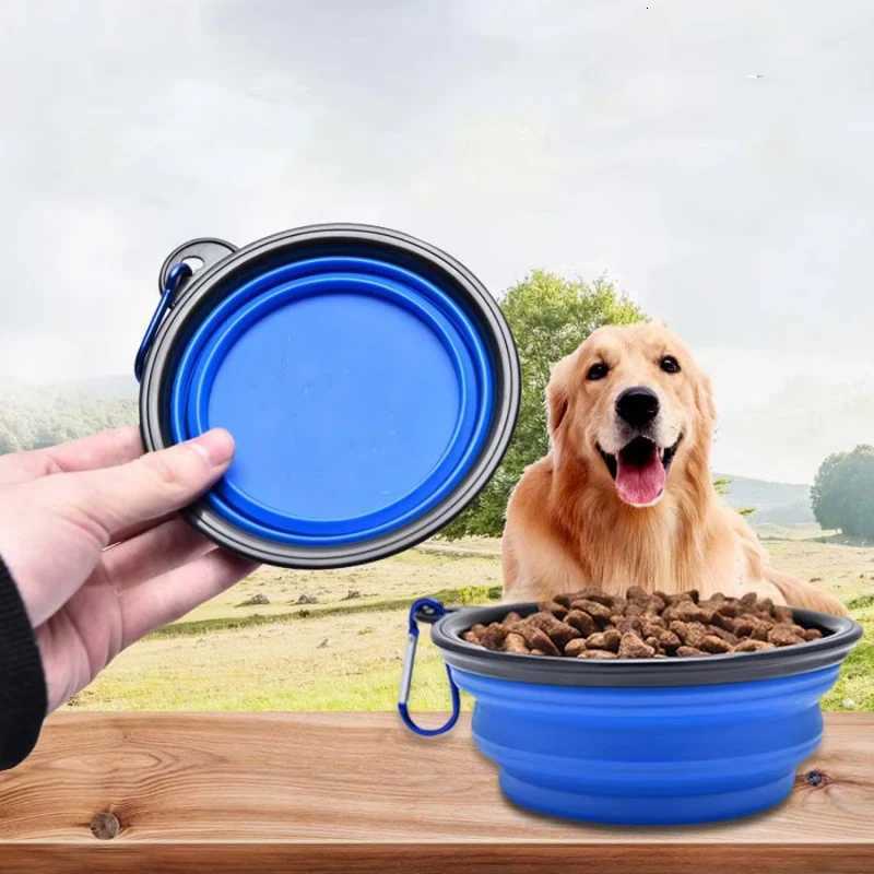 1PC Collapsible Portable Dog Food Bowl Suitable for Outdoor Drinking Water Travel Supplies Dog Food Bowl Y250806