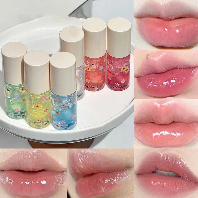 Jiujiu Diary Crystal Jelly Lip Oil Deeply Hydrating Lip Balm Moisturizes and Fades Lip Lines Ideal Lip Base for a SmoothXJ250807