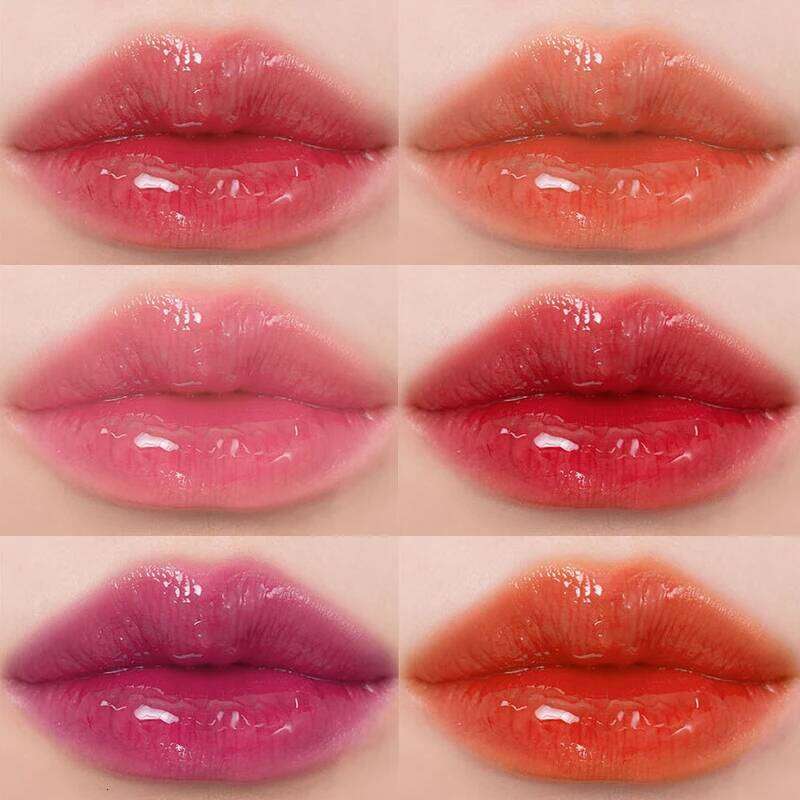 6-piece Roll-on Glaze Set Staining Lip Oil Moisturizing Hydrating Roller Ball Liquid Sexy Red Lipstick Water Makeup X250807