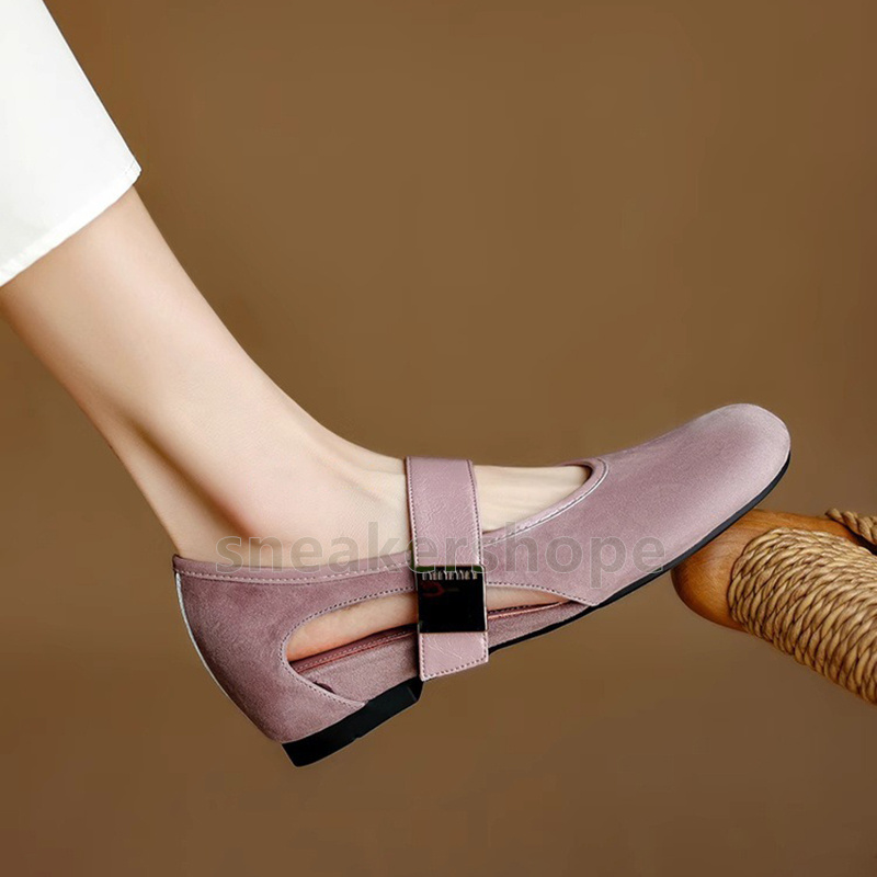 designer shoes loafers womens ballet flats low heels mary jane shoes comfort soft sole fashion luxury ballerina shoe size 35-40