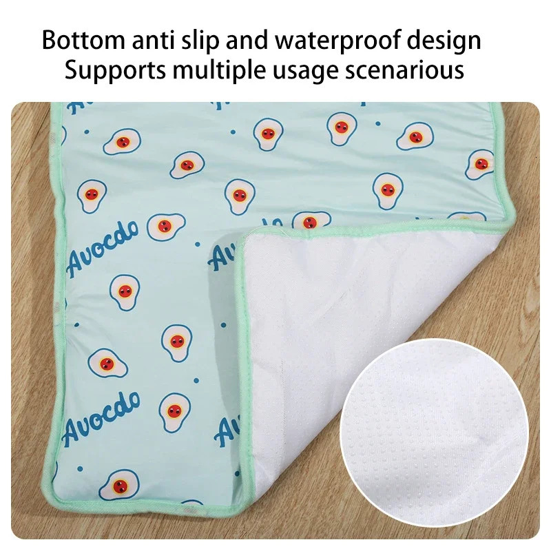 Dog Mat Cooling Summer Pad Mat For Dogs Cat Blanket Sofa Breathable Pet Dog Bed Summer Washable For Small Medium Large Dogs Mat 250804