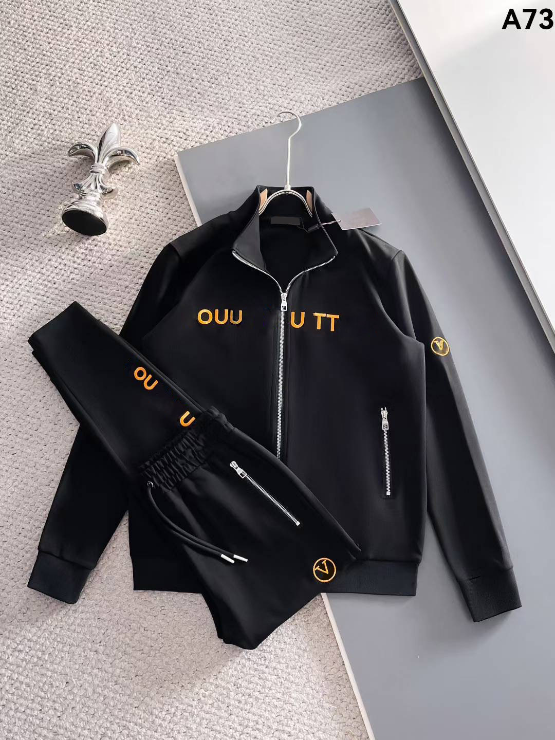 2025 Men Spring Sets Hoodie Pants Men's Tracksuits jacket Casual Solid Color designer Tracksuits Set letter Splicing Printing SweatSuit