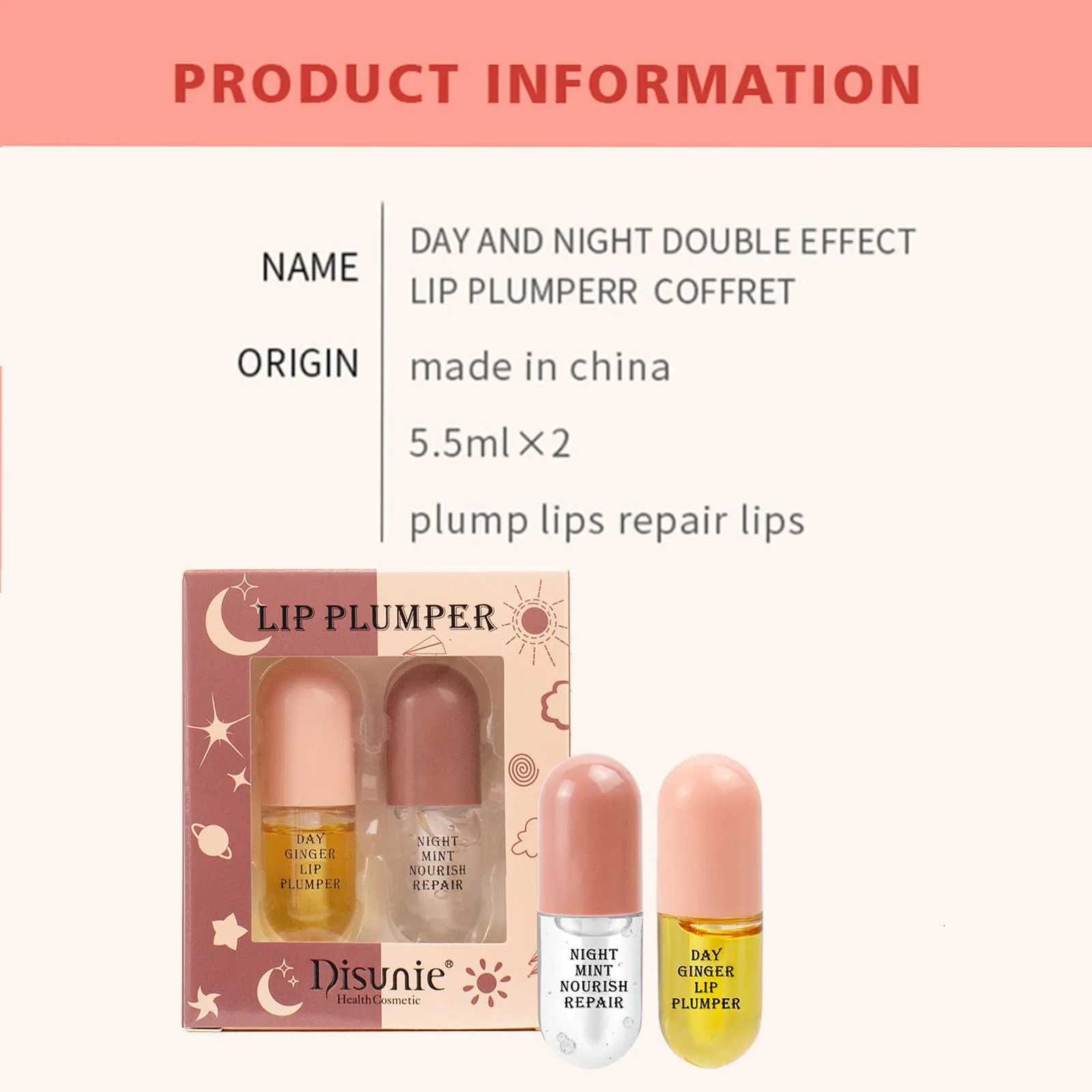 Natural Lip Plumper Lip Plumper Set For Daytime And Night Use Natural Lip Plumper With Ginger Mint Extracts And Vitamin E ForXJ250807