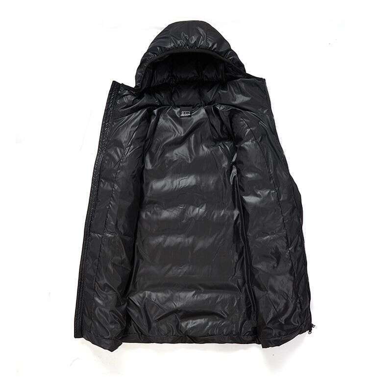 Men's Clothing Winter Hooded Men's Warm Long Coat Casual All-In-One Youth Over The Knee Coat Padded Jacket