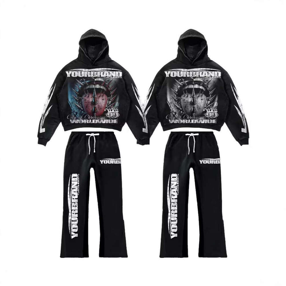 Hot Selling Street Fashion Skull Pullover Peripheral 3D Digital Print Casual Loose Hoodie