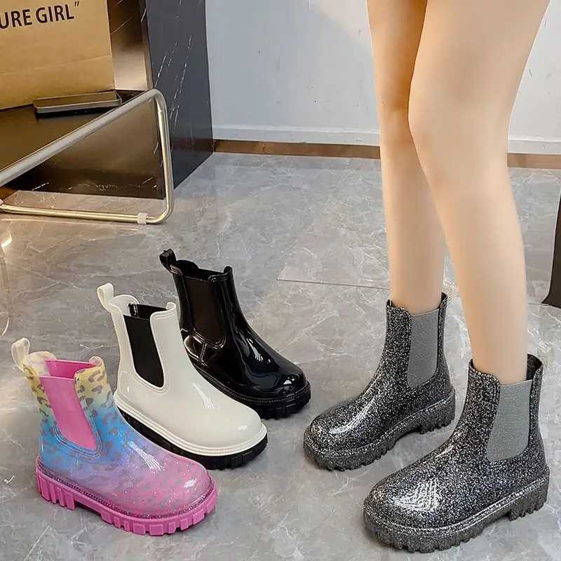 igh Quality Women Rain Boots Knee High Platform Elegant Low Heel Trend Gothic Rock Leather Knight Boots Cott Shoes Snow Boots XJ250807