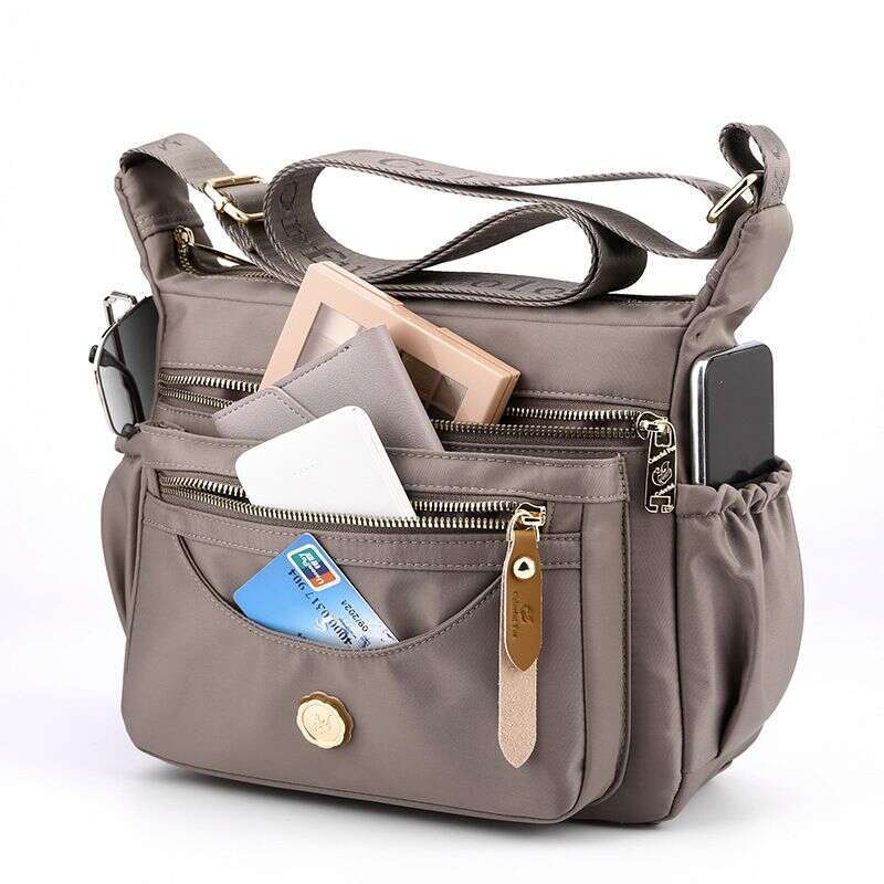 Women's Backpack Fox multi-layer shoulder large capacity water- nylon crossbody bag women's casual mobile phone backpack