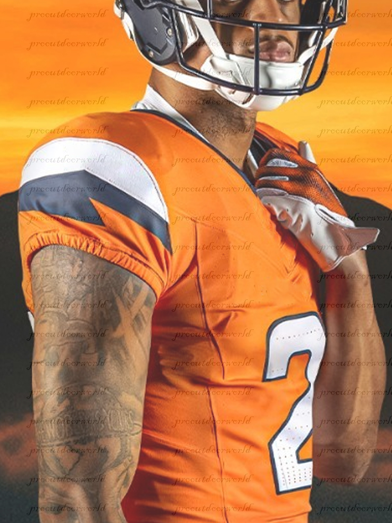 2024 Throwback Men's Navy/Orange/White Football Jeresys Custom Embroiderey Bo Nix Patrick Surtain II John Elway Courtland Sutton