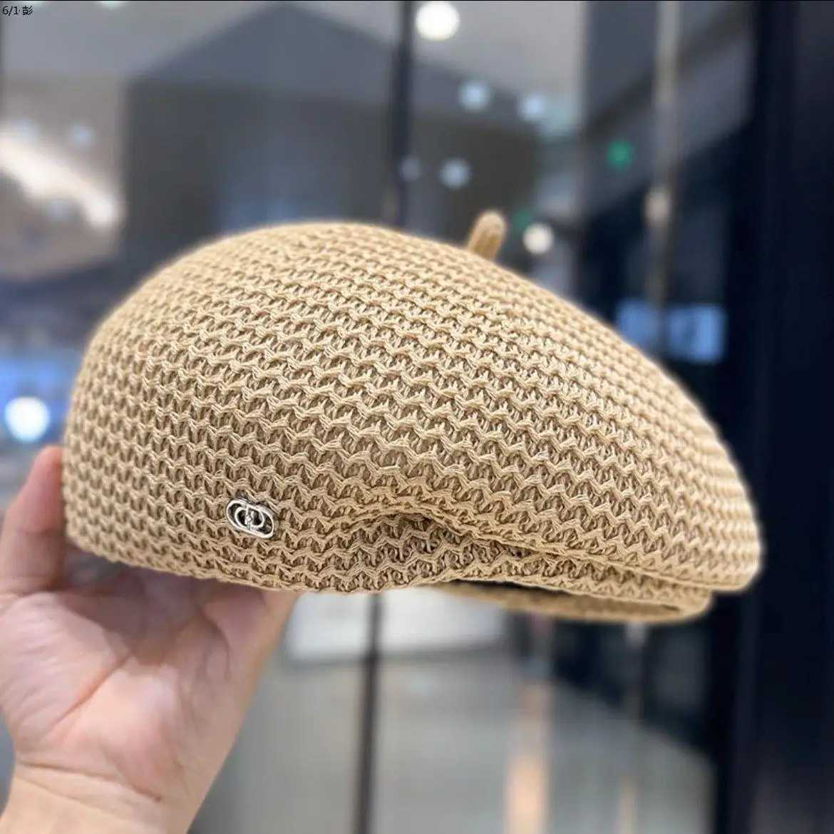 2024 New Fashionable and Versatile Face Showing Small Summer British Wind Hat Mesh Beret for Children XJ250807