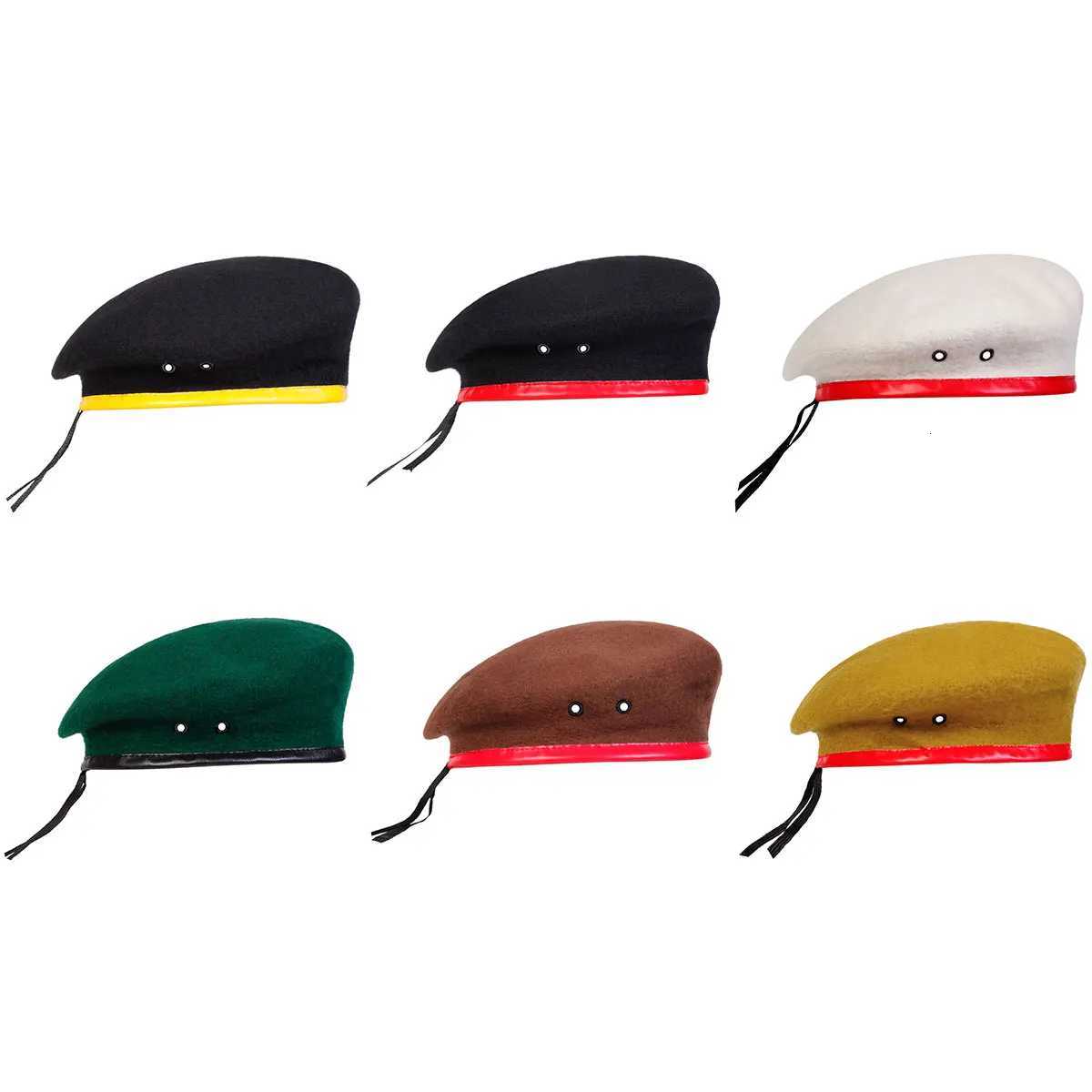 Unisex Solid Color Splicing Beret Men Women Painters Hats Autumn Winter Warm Flat Berets Cs XJ250807