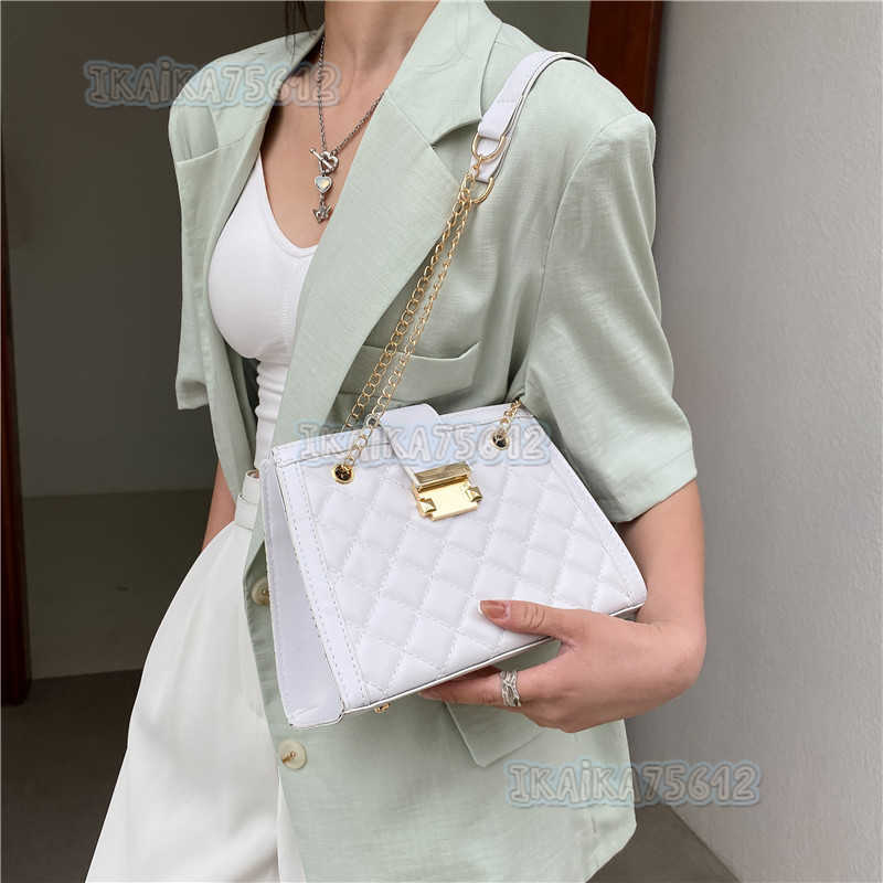 Summer Leisure Bag 2021 New Fashion Armpit Shoulder Bag Texture Chain Womens Bag Simple Handbag H250806
