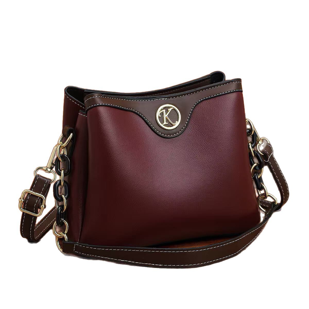 Free Shipping Designer Luxury Women's Bucket Bag New Urban Simple Small Square Bag Large Capacity Fashion Korean Version Single Shoulder Crossbod