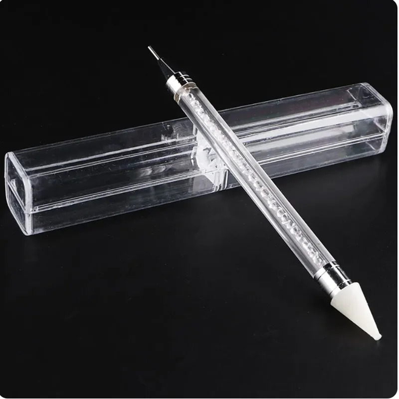 2 Pcs Nail Art Dotting Pen Double End Painting DIY Brush Rhinestone Handle Diamond Picker Manicure Dotting Tool Nail Accessories 250814