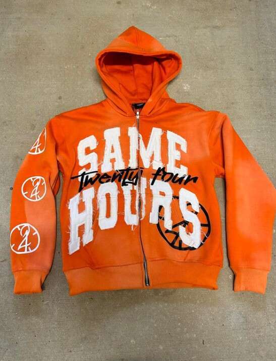 2024 Letter Trendy Brand Hooded Sweatshirt Autumn Winter New TEMU Hoodie