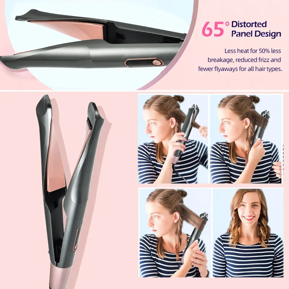 Hair Curling Wand 3/4 Inch Tapered Curling Iron Professional Ceramic Hair Curler Wand Fast Heating Hair Curlers for All Hair 250729