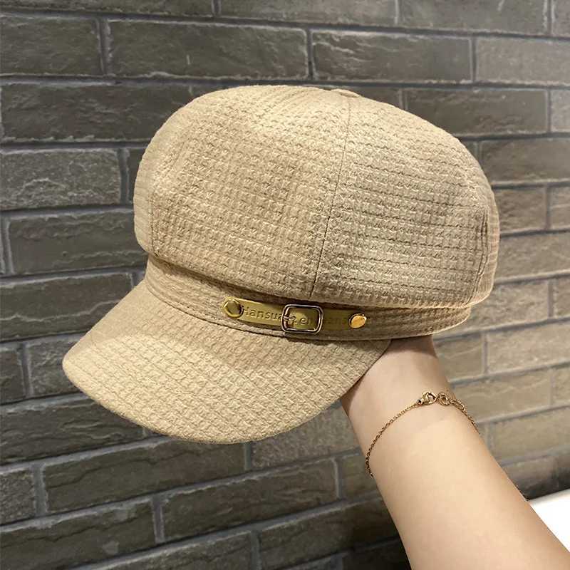 Beret Hat Women Luxury Designer Retro Berets Cs for Women Hats Bonnets Hats for Women Octagonal Newsboy Hat XJ250807