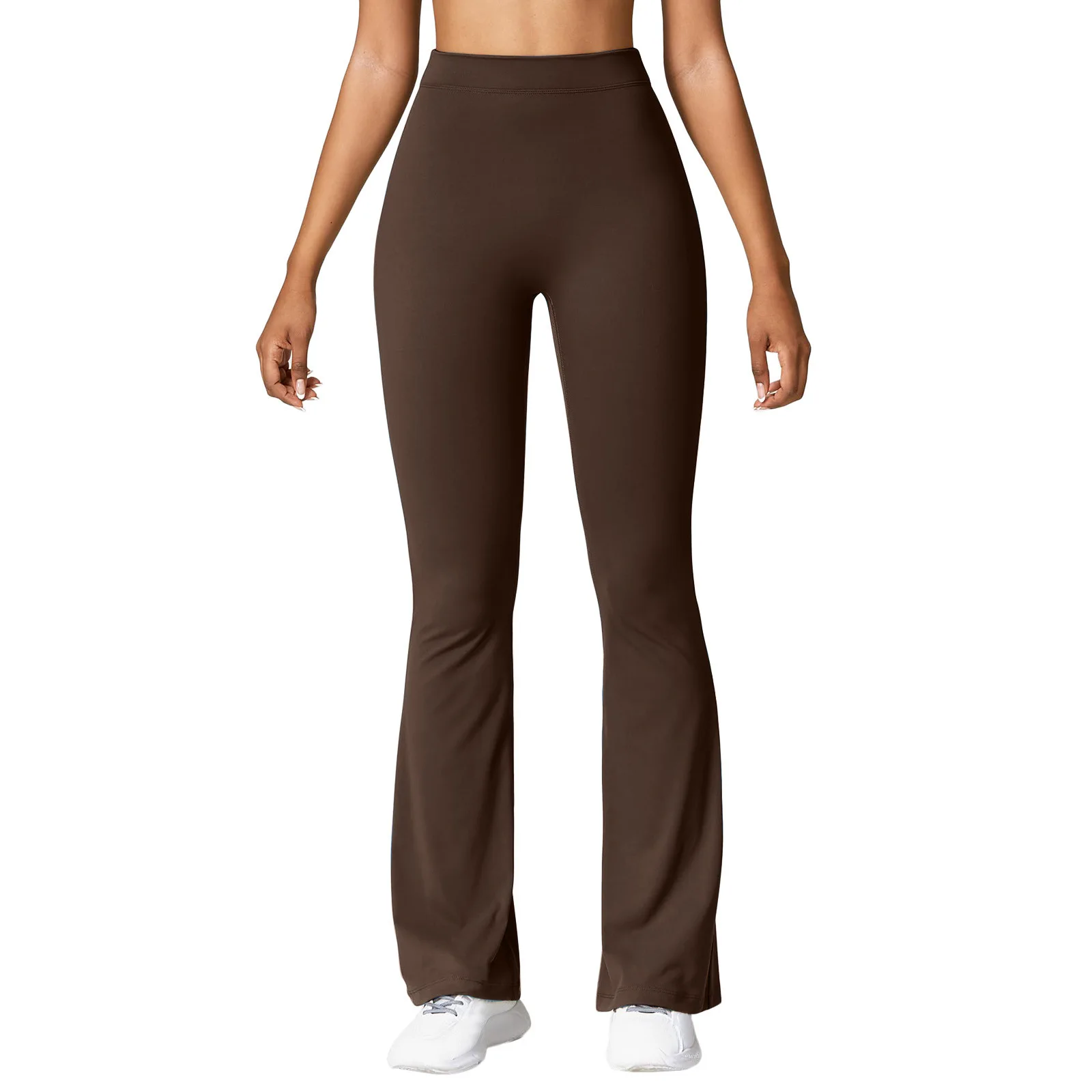 2025 Fashion Micro Horn Leggings Women V-back Waist Sports Pants High Waist Push Up Butt Gym Pants Solid Slim Casual Leggings