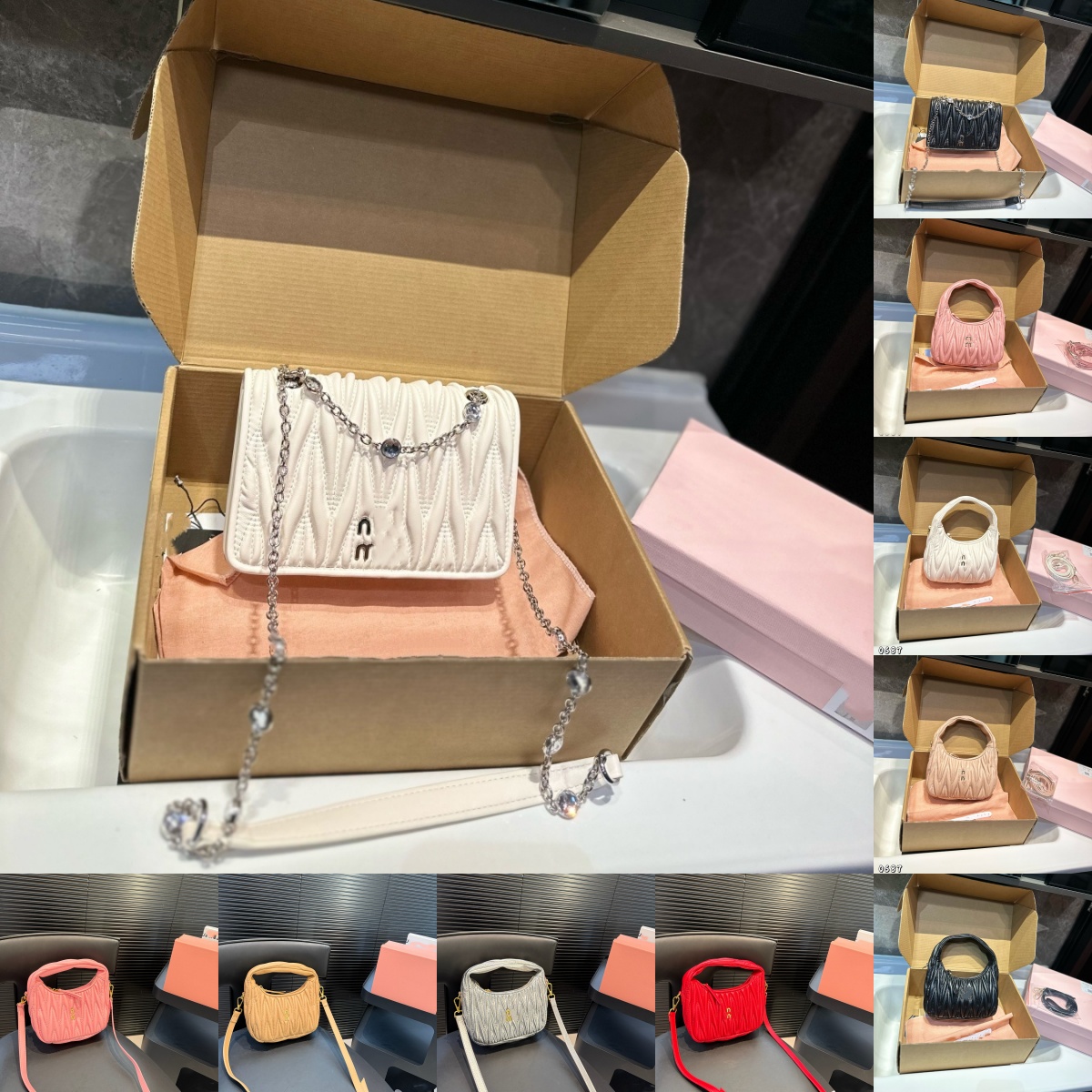 Korean Style Foldable Handbag - Elegant Solid Color Design with Unique Angled Zipper Closure