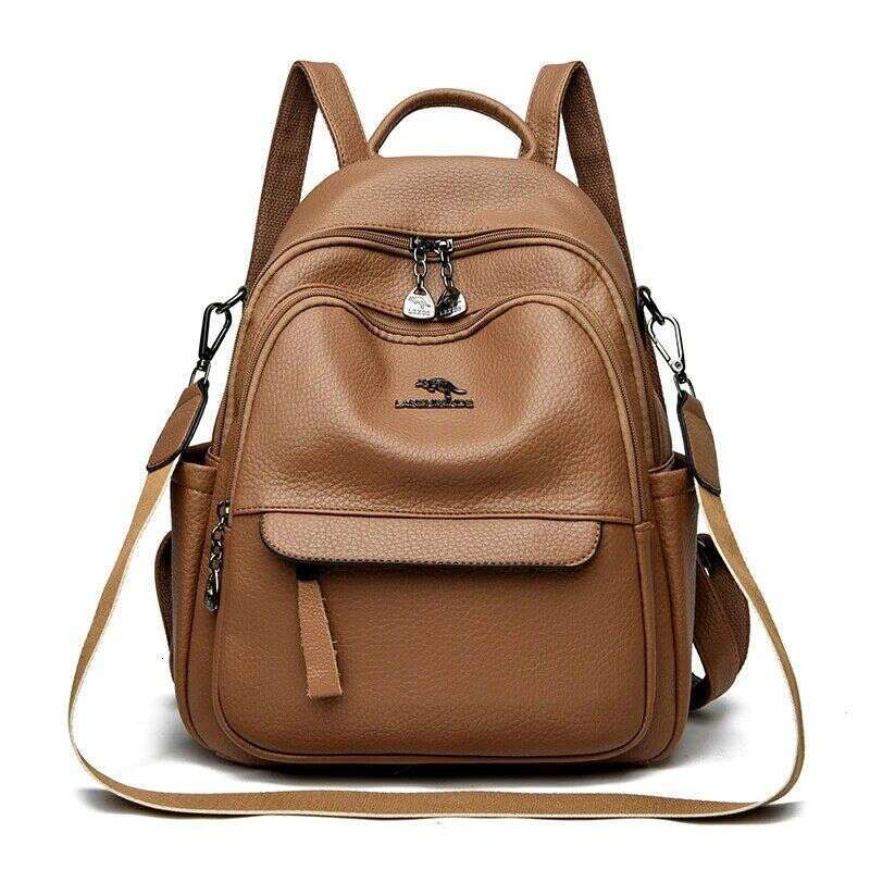 Women 's Backpack Shoulder PU High-Capacity Ladies 2024 Year Women's Bags School Travel Bag Fashion For Girls wallet
