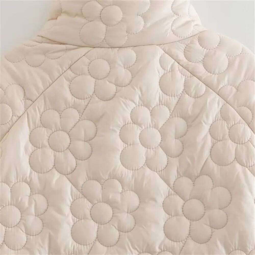 Designer Clothing 2025 UNIZERA Stand Up Collar Loose Single Breasted Quilted Cotton Winter, New Solid Color Long Sleeved Jacket For Women