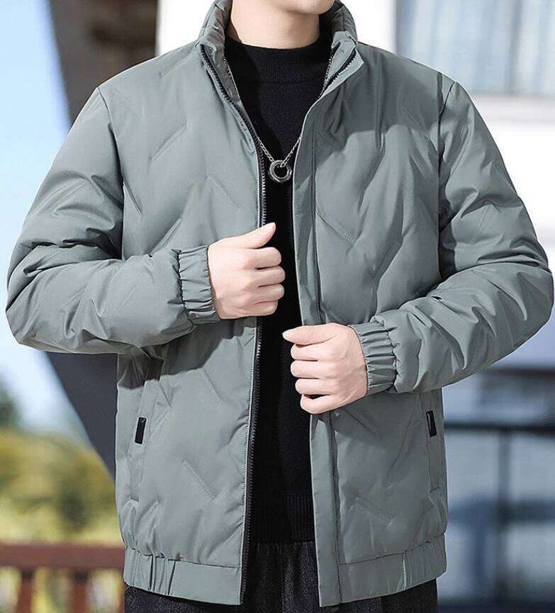 2025 New Men's Stand up Winter Warm Dia Quilted Coat Multi Color Business and Leisure Down Jacket for Men
