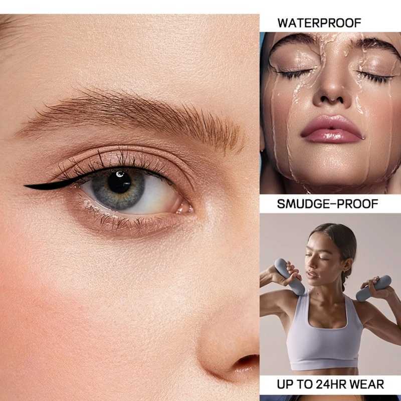eyeliner and four-tip eyebrow pencil set smudge-proof easy to apply gentle on sensitive eyes suitable for daily makeup W250807
