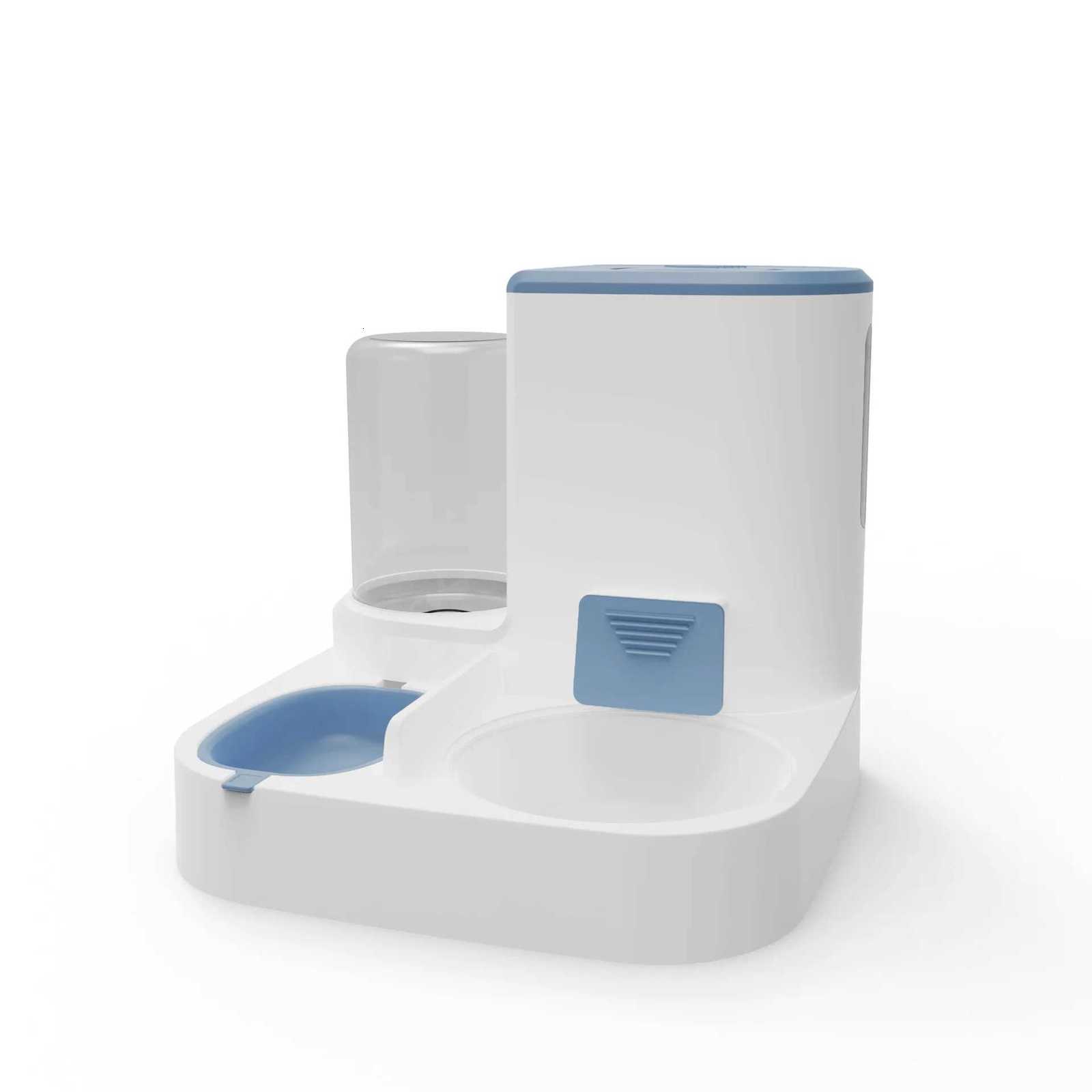 New Large Capacity Automatic Cat Food Dispenser Drinking Water Bowl Pet Supplies Wet and Dry Separation Dog Food Container Y250806