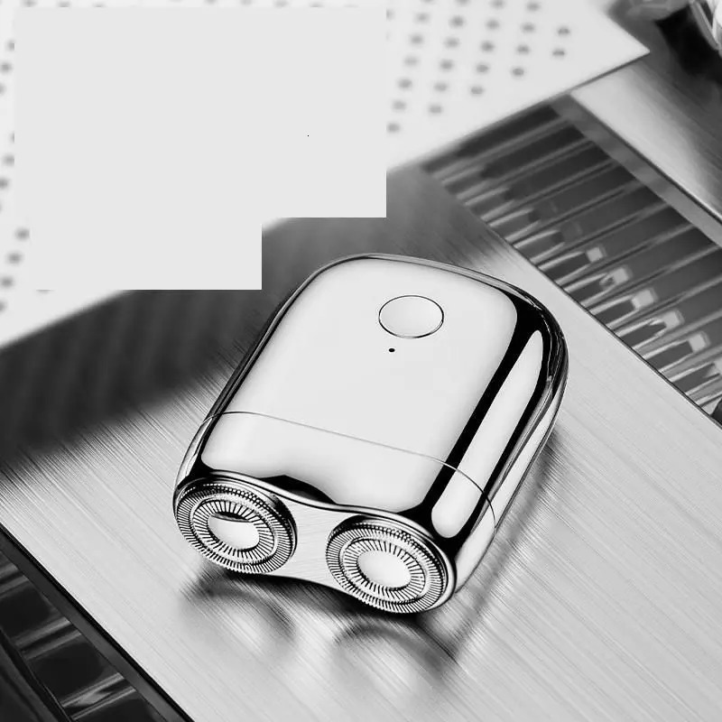 Mini Electric Shaver Double Head Mens Razor Portable Beard Trimmer Shaver IPX7 Waterproof Pocket Razor And Shaver Replace Head 250805