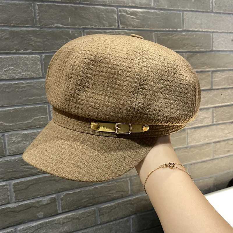 Beret Hat Women Luxury Designer Retro Berets Cs for Women Hats Bonnets Hats for Women Octagonal Newsboy Hat XJ250807